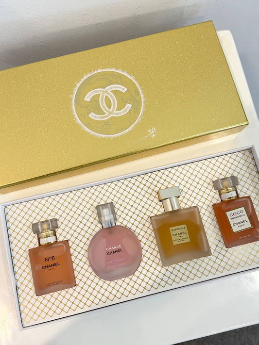CHANEL HAIR MIST SET 4IN1 (GOLD BOX)
