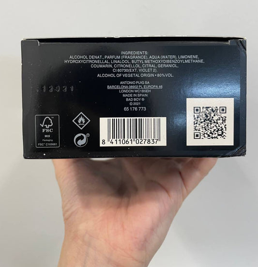 Carolina Herrera Bad Boy Cobalt Eau De Parfum 100ml - 100% Authentic | Men Perfume