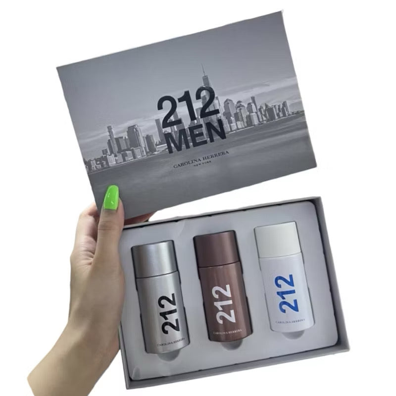 Carolina Herrera 212 VIP Men 3-in-1 Gift Set | 100% Authentic | 30ml Each