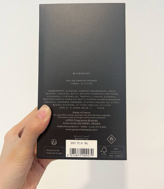 Givenchy L’Interdit De l’Équivoque Eau de Parfum Intense 100ml | 100% Authentic | Unisex Perfume
