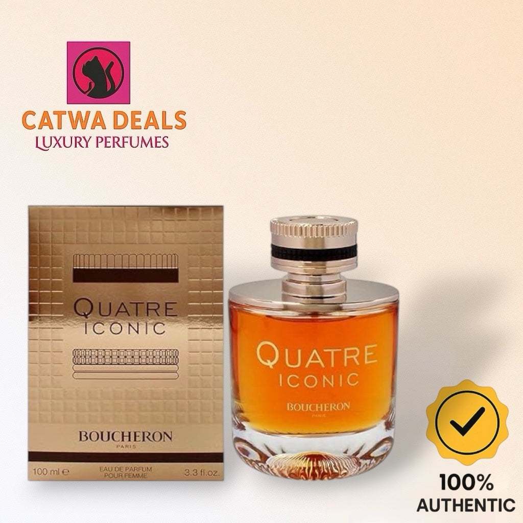 Boucheron Quatre Iconic Eau de Parfum Pour Femme 100ml | 100% Authentic | Women’s Perfume
