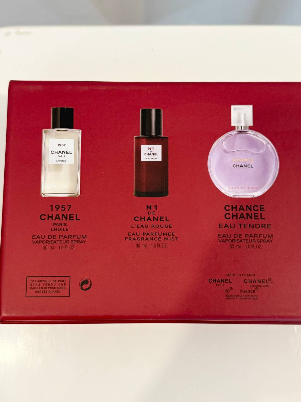 CHANEL SET 6IN1 (RED BOX)