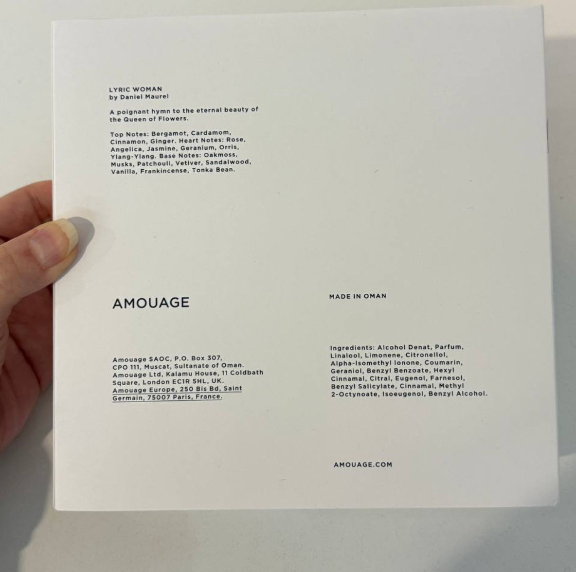 Amouage Lyric Eau de Parfum (100ml) – 100% Authentic | Women’s Perfume