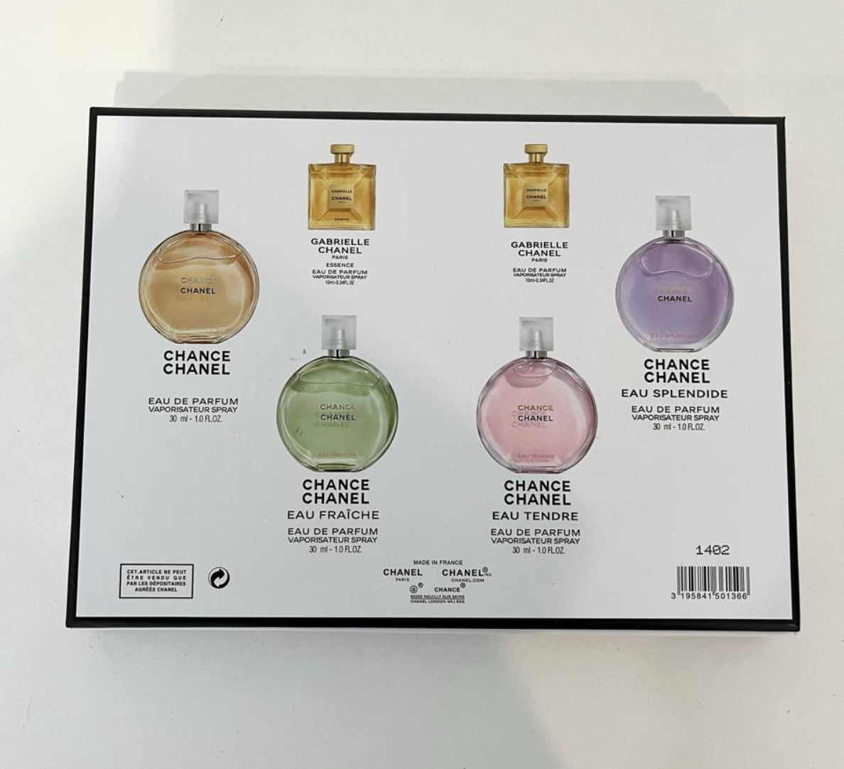 Chanel Perfume Gift Set (7 x 30ml) – 100% Authentic | Women Perfume