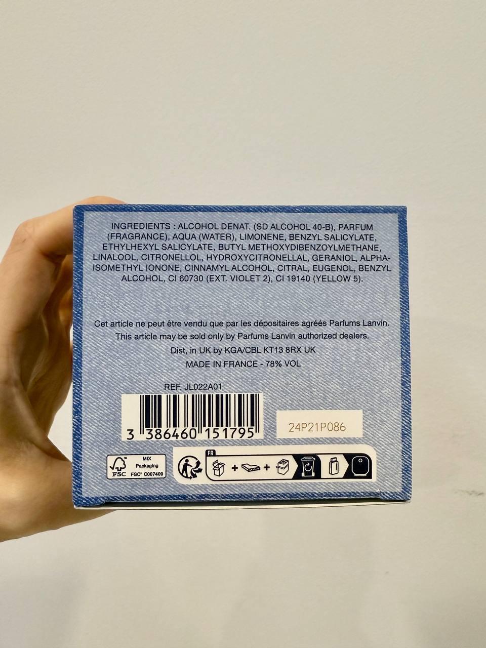 Lanvin Modern Princess In Jeans Eau de Parfum 90ml | 100% Authentic | Women’s Perfume