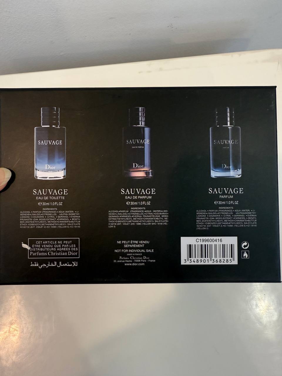 Dior Sauvage 3in1 For Men Each 30ml