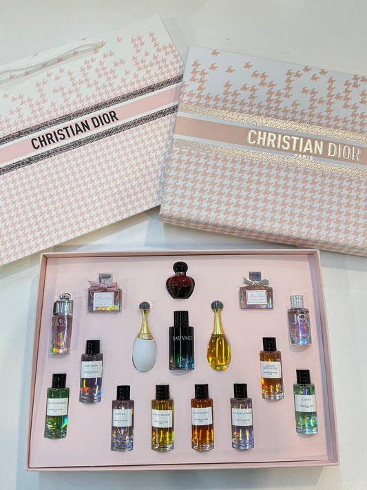 CHRISTIAN DIOR PINK BOX SET 16IN1