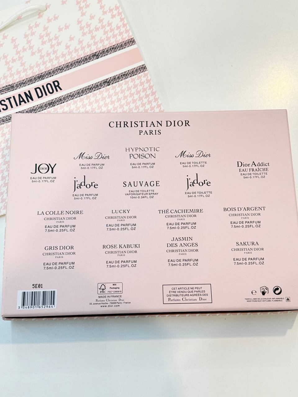 CHRISTIAN DIOR PINK BOX SET 16IN1