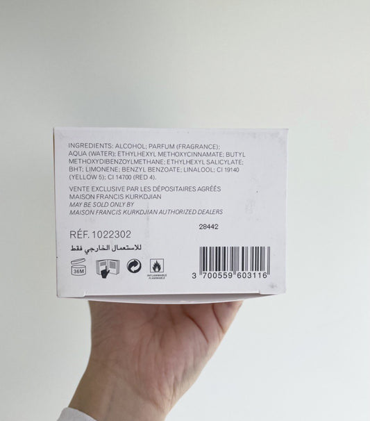 Maison Francis Kurkdjian Baccarat Rouge 540 EDP 70ml - 100% Authentic | Unisex Perfume
