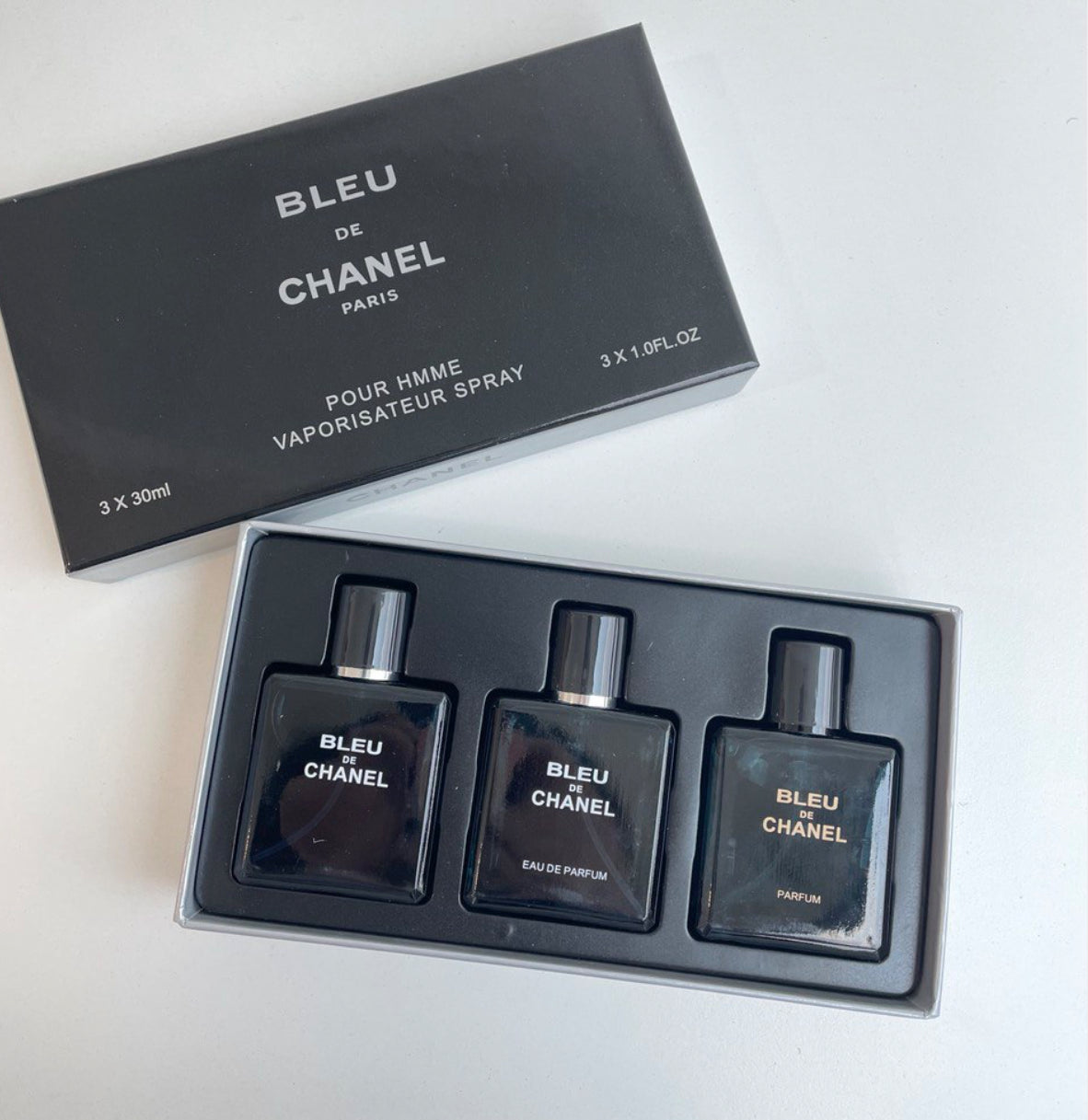 Chanel Bleu De Chanel 3in1 Gift Set Each 30ml - 100% Authentic | Men Perfumes