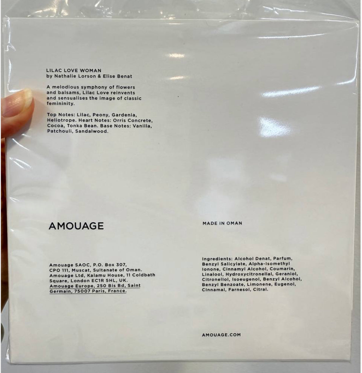 Amouage Lilac Love Eau de Parfum (100ml) – 100% Authentic | Women’s Perfume