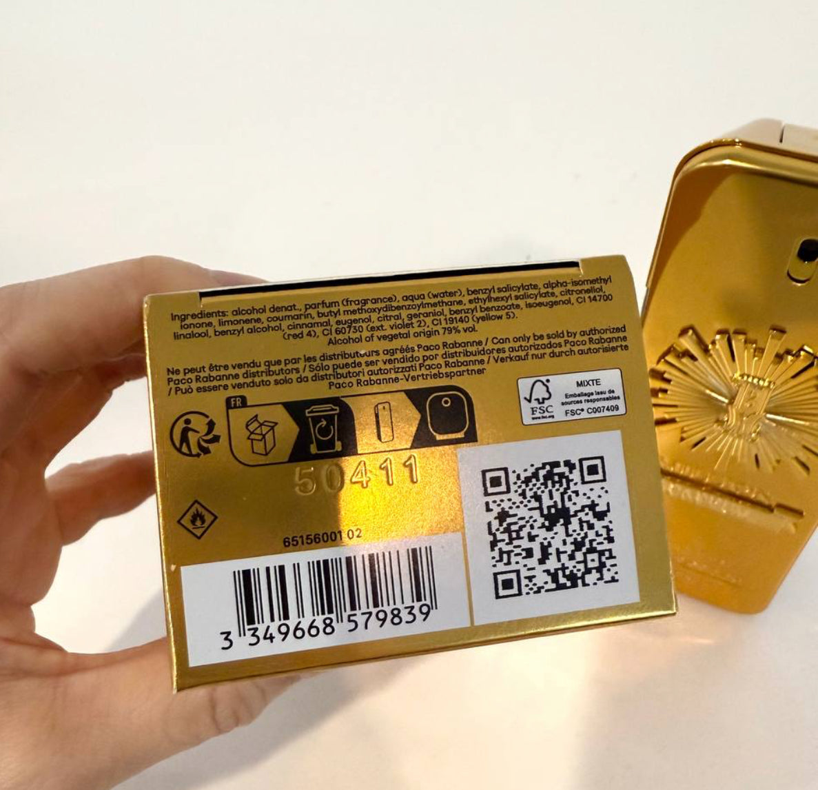 Paco Rabbane 1 Million Parfum 100ml - 100% Authentic | Men Perfume