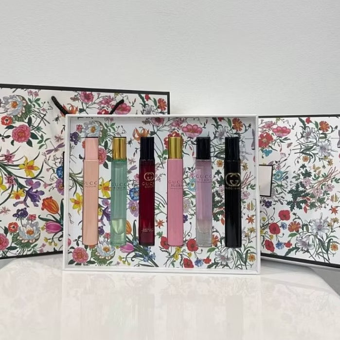 Gucci 6in1 Mini Perfume Gift Set Each 7ml Free Paper bag - 100% Authentic| Women Perfume Set