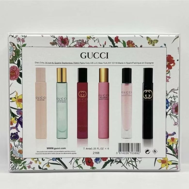 Gucci 6in1 Mini Perfume Gift Set Each 7ml Free Paper bag - 100% Authentic| Women Perfume Set